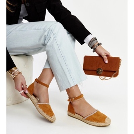 Brown espadrilles with Aydan decoration 1
