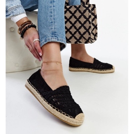 Black openwork espadrilles by Gordana 1