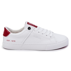 Leather Men's Sneakers Big Star JJ174106 White-Red 1