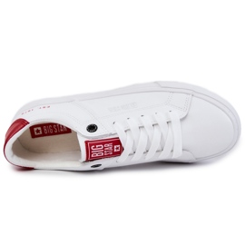 Leather Men's Sneakers Big Star JJ174106 White-Red 2