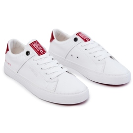 Leather Men's Sneakers Big Star JJ174106 White-Red 5