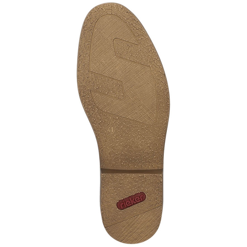 Leather comfortable men's elegant openwork shoes, navy blue Rieker 13431-14 1 Leather comfortable men's elegant openwork shoes, navy blue Rieker 13431-14 1