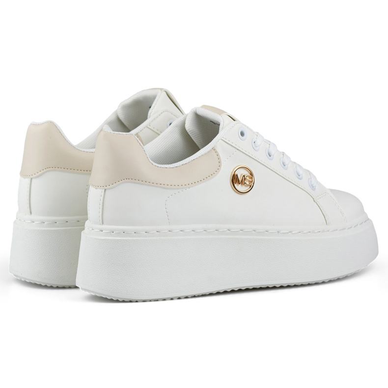 White sneakers with a thick sole, women's sports shoes 1 White sneakers with a thick sole, women's sports shoes 1