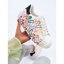 Women's Sneakers With Hearts White Claral 2
