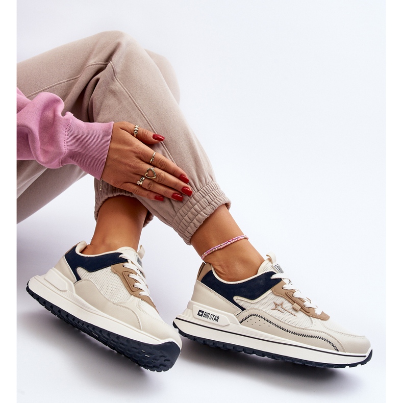 Big Star Women's Sneakers NN274A092 Beige 2