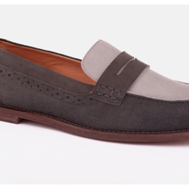 Marco Shoes Prato loafers grey 2
