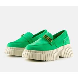 Karino green suede shoes 1
