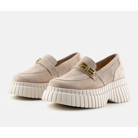 Karino beige suede shoes 1