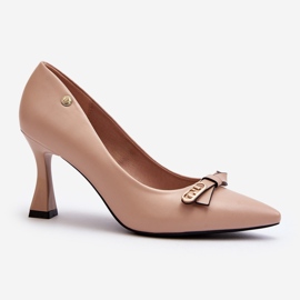 Vinceza Beige Kismetti Eco Leather Boots 1