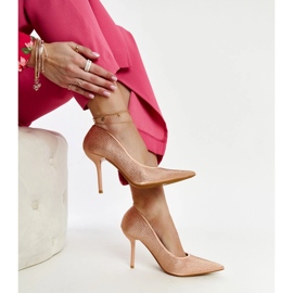 Light pink high-heeled pumps from Liena 1