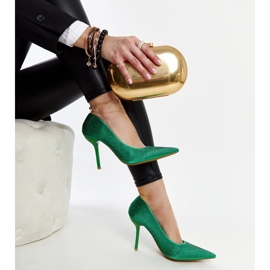 Liena green high heels 1 Liena green high heels 1