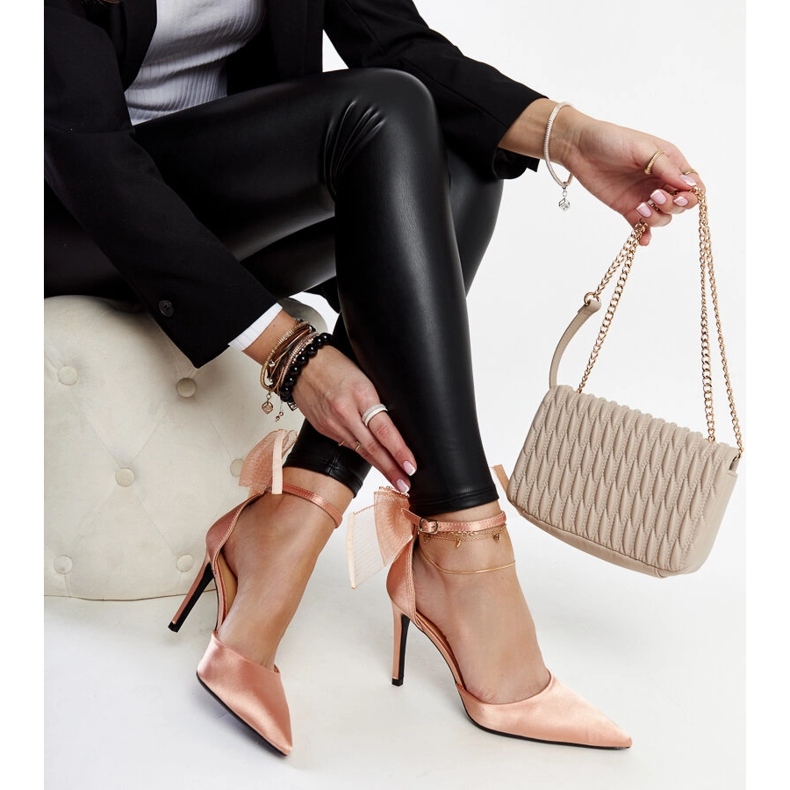 Light pink heels with a bow from Ilaysa 1 Light pink heels with a bow from Ilaysa 1