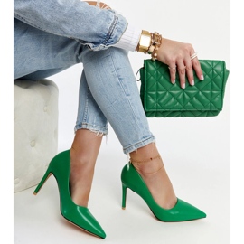 Green classic Yassira high heels 1
