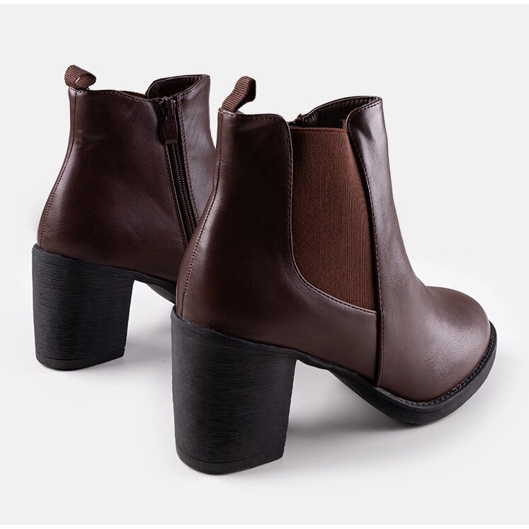 Brown ankle boots Classy 1