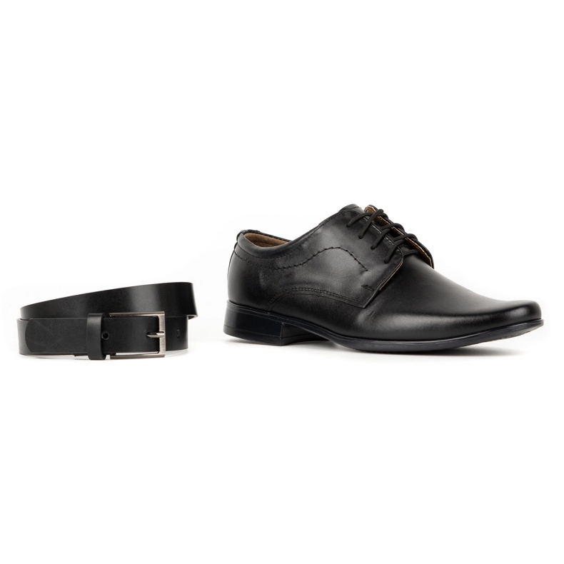 Lukas Black leather shoes J1 black 6