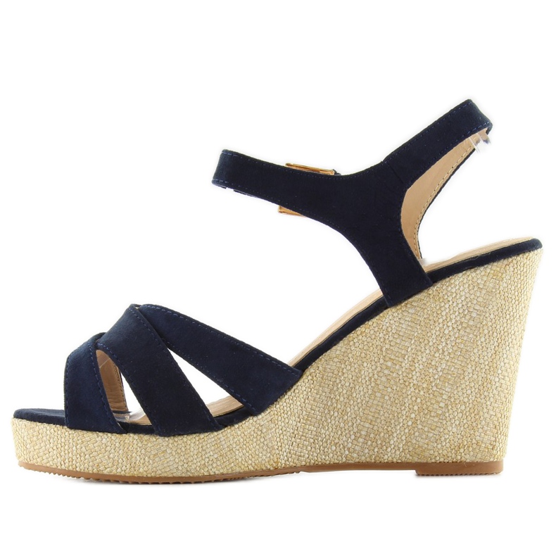 Sandals on the wedge BL337 blue navy blue 2 Sandals on the wedge BL337 blue navy blue 2
