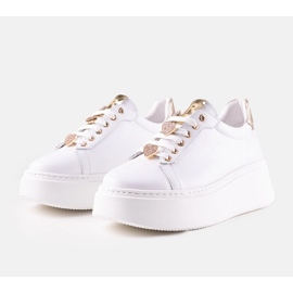 Karino white leather sneakers 1