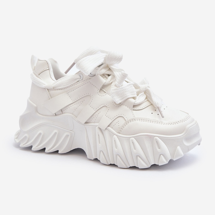 Women's Sneakers with a Chunky Sole, White Ellerai 1 Women's Sneakers with a Chunky Sole, White Ellerai 1