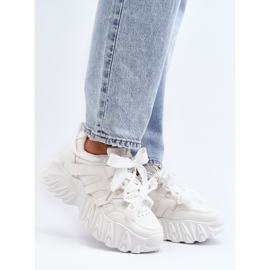 Women's Sneakers with a Chunky Sole, White Ellerai 2
