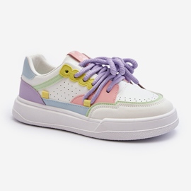 Women's Eco Leather Sneakers Multicolor Avanalis white 2