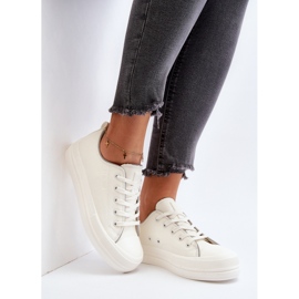 Women's Eco Leather Sneakers Big Star NN274847 White 2