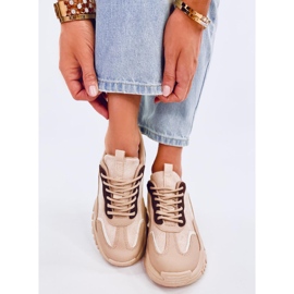 Lammes Khaki women's sneakers beige 1