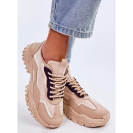Lammes Khaki women's sneakers beige 2