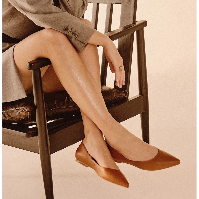 Marco Shoes Subtle ballerinas brown 2