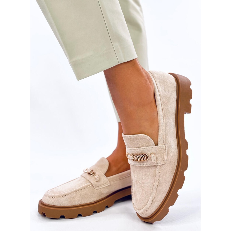 Molla Beige women's moccasins 2