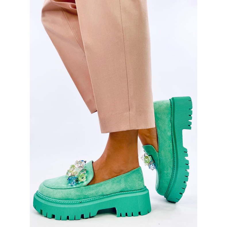 Platform loafers with stones from Stefani Green 2