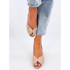 Venus Khaki heeled sandals beige 1 Venus Khaki heeled sandals beige 1