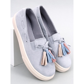 Salma Gray fringed sneakers grey 1