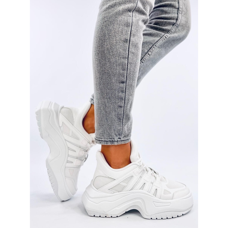 Nuthall White wedge sneakers 2