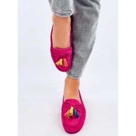 Tamla Fuchsia Fringed Loafers pink 1
