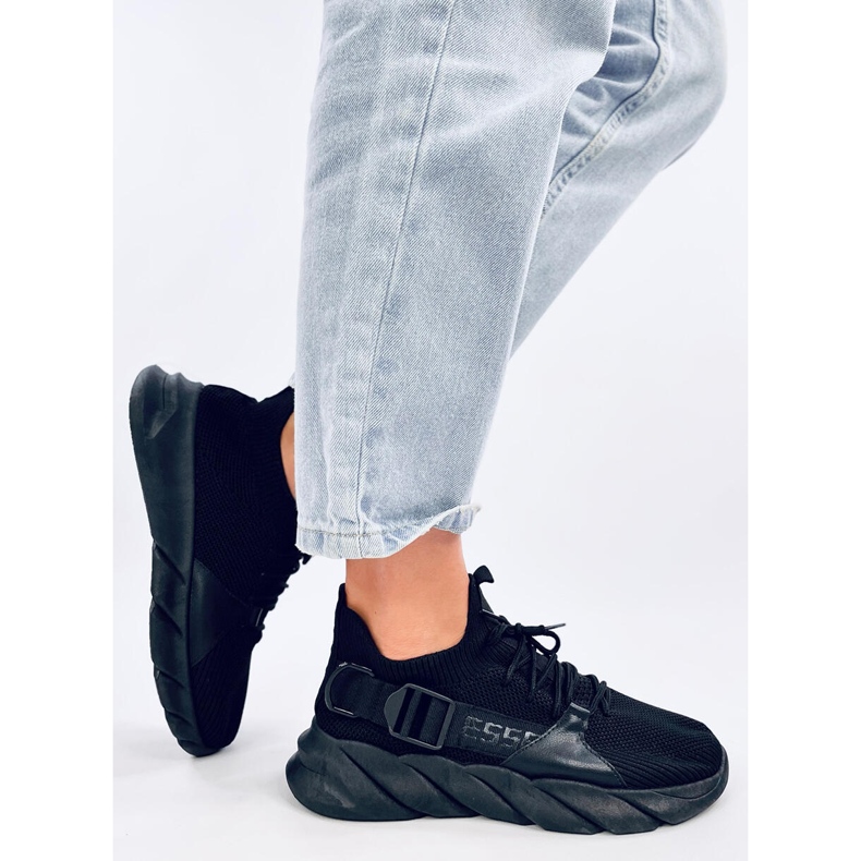 Wades Black sock sneakers 2