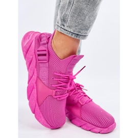 Wades Fuchsia sock sneakers pink 1