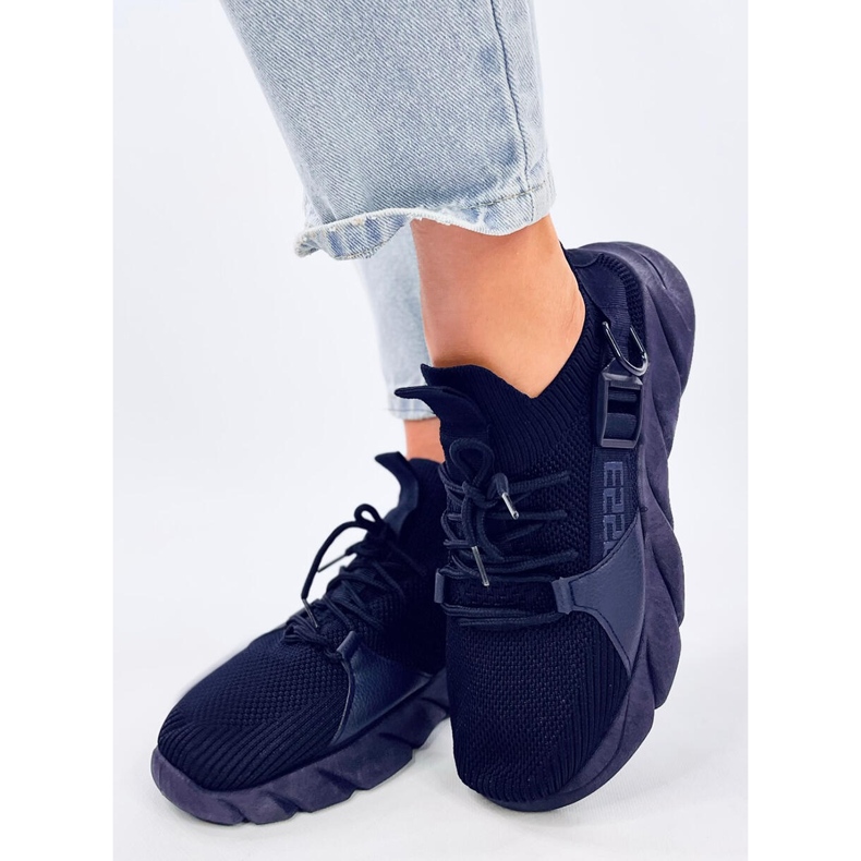 Wades Navy sock sneakers blue 1