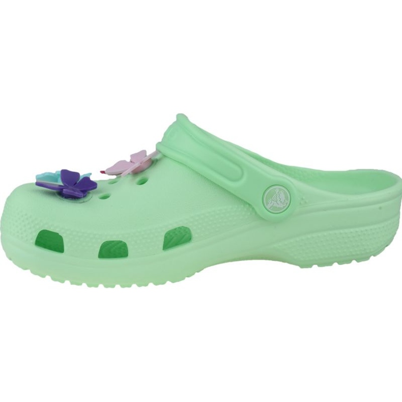 Crocs Classic Butterfly Charm Clog Jr 206179-3TI green 1