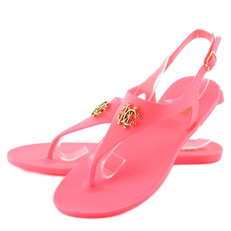 Meliski KM101 orange flip-flops pink 1
