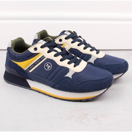 Men's leather sports shoes navy blue McKeylor 74111 2 Men's leather sports shoes navy blue McKeylor 74111 2