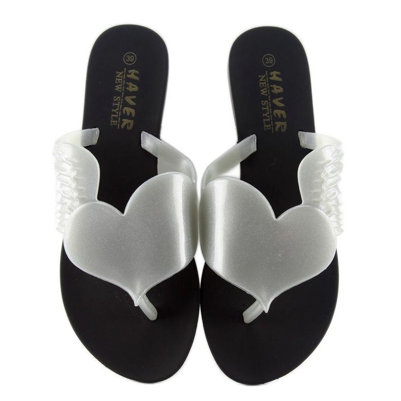 Meliski Flying heart KM116 BLACK / SILVER white 1