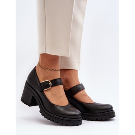 Zazoo 20166 Leather Pumps Black 2