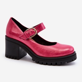 Zazoo 20166 Patent Leather Pumps Fuchsia pink 2