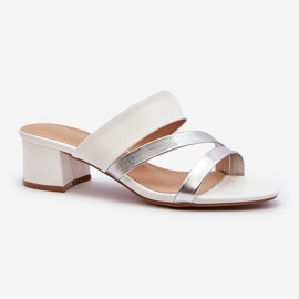 Women's Low-Heel Flip-Flops White Rosila 1