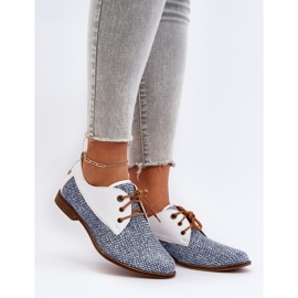 Women's Leather Flat Shoes Maciejka 06461-17 Blue 2 Women's Leather Flat Shoes Maciejka 06461-17 Blue 2