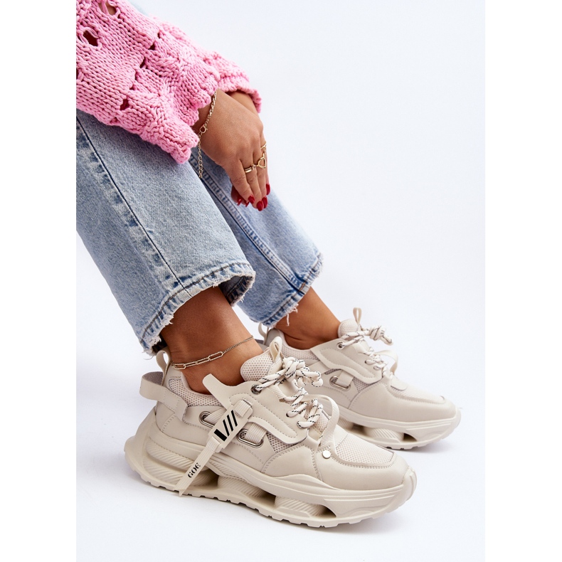 GOE Women's Sneakers NN2N4041 Beige 1