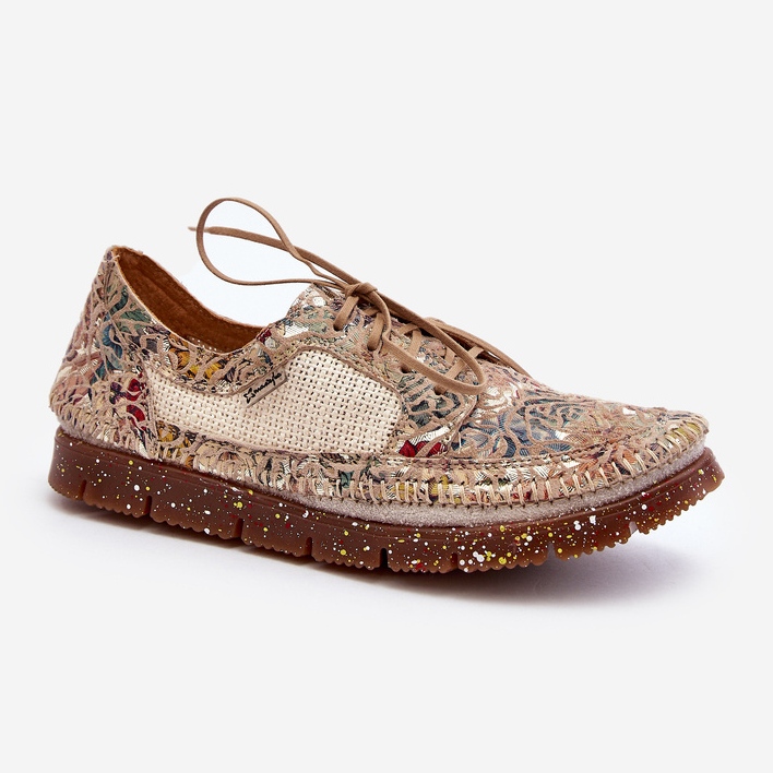 Patterned Women's Shoes Maciejka 06347-04 Beige 1