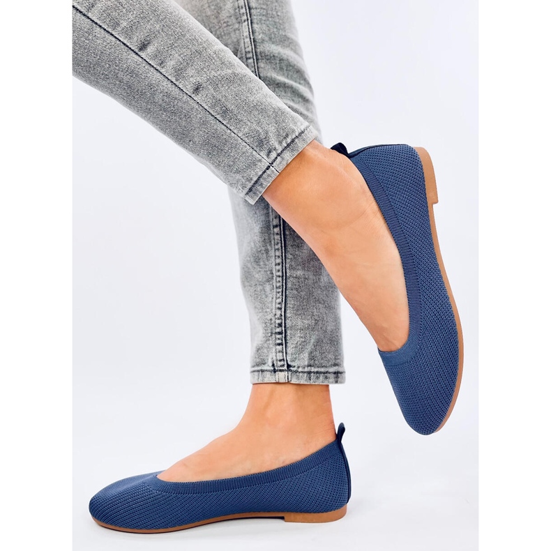 Cavaday Blue sock ballerinas 2