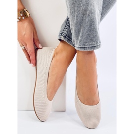 Cavaday Beige sock ballerinas 2