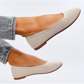 Cavaday Beige sock ballerinas 1